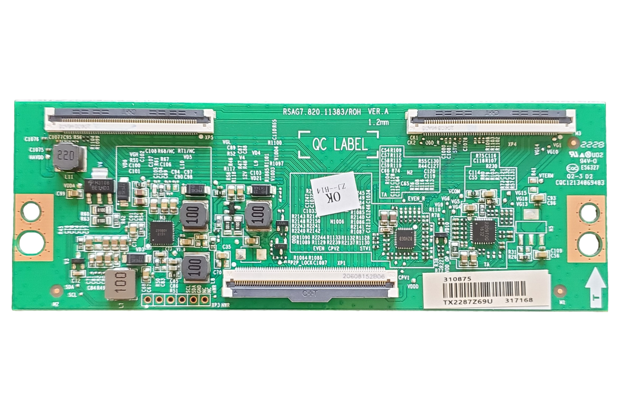 310875, Hisense T-Con Board, RSAG7.820.11383/ROH, 65A6G