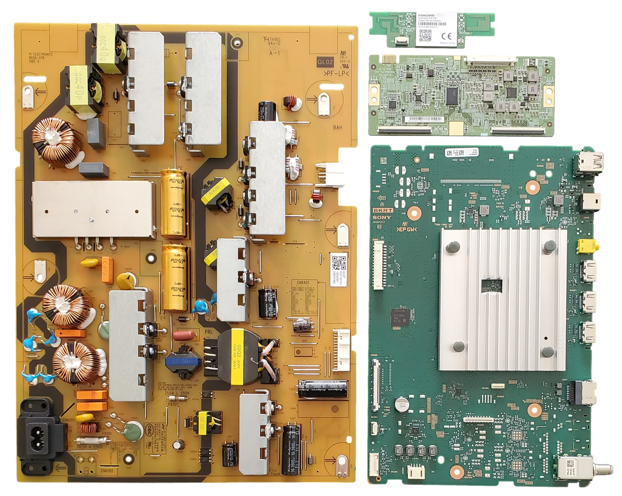 KD-65X77L Sony TV Repair Parts Kit, A-5059-085-A Main Board, 1-004-423-61 Power Supply, HV650QUBF9L T-Con, 1-015-059-21 Wifi, XR-65X77L