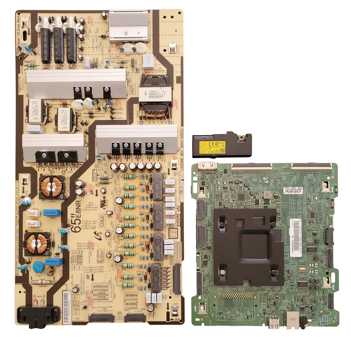 UN65MU8000FXZA Samsung TV Repair Parts Kit, BN94-12295K Main Board, BN44-00912A Power Supply, BN59-01264A Wifi, UN65MU8000FXZA FC04, UN65MU8000FXZA