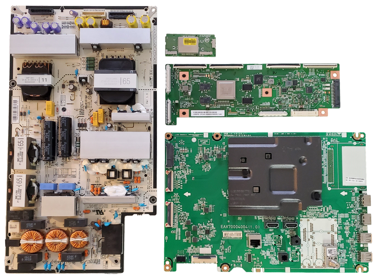 OLED65B3PUA LG TV Repair Parts Kit, EBT67523802 Main Board, EAY65689433 Power Supply, 6871L-4975D T-Con, EAT65167004 Wifi, OLED65B3PUA