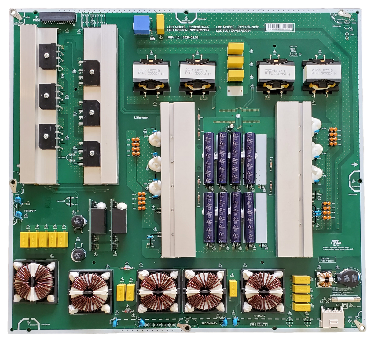 EAY65729301, LG Power Supply Board, LGP77ZX-20OP, OLED77ZXPUA, OLED77ZXPUA.AUSWLH