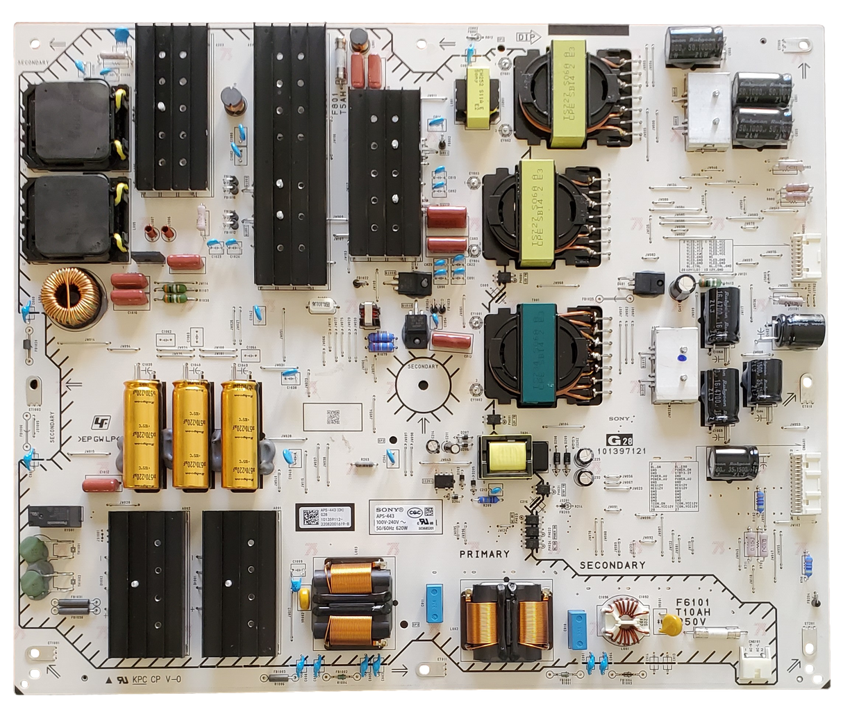 1-013-591-12, Sony Power Supply Board, 101359112, APS-443 (CH), 101397121, XR-75X93L