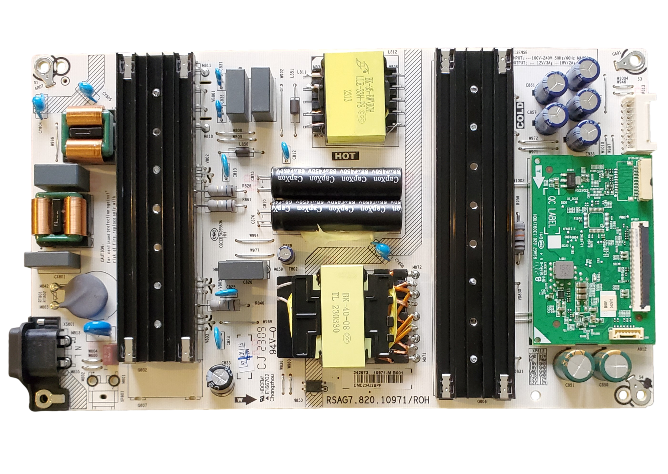 342673 Hisense Power Supply, 342673, RSAG7.820.10971/ROH, 10971-M