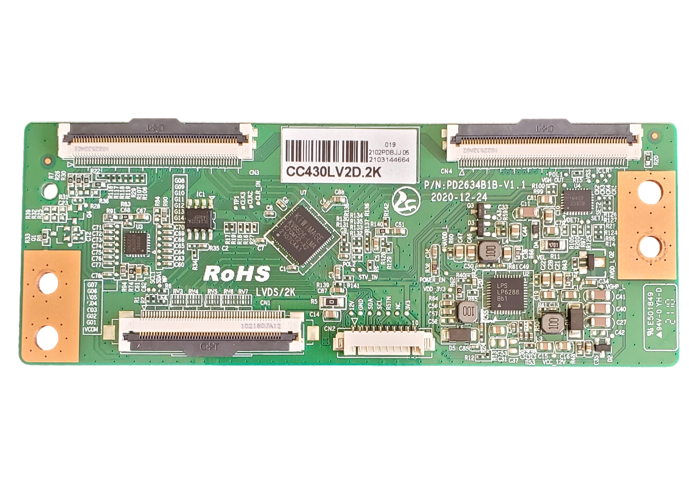 PD2634B1B-V1.1 Vizio T-Con Board, CC430LV2D.2K , D43F-J04 – TV