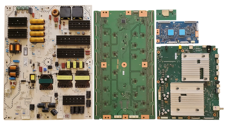 XR-85X93L Sony TV Repair Parts Kit, A-5056-077-A Main Board, 1-016-075-11 Power Supply, 1-013-504-11 T-Con, A-5041-950-A LED driver, 1-005-419-14 Wifi, XR-85X93L