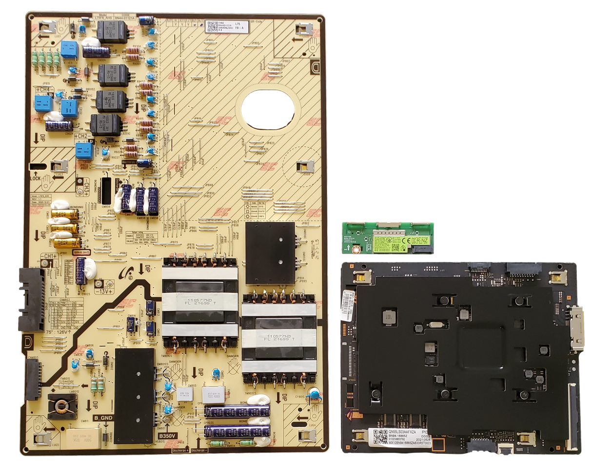 QN75LS03AAFXZA Samsung TV Repair Parts Kit, BN94-16865Z Main Board, BN44-1121A Power Supply, BN59-01333A Wifi, QN75LS03AAFXZA CA01, QN75LS03AAFXZA