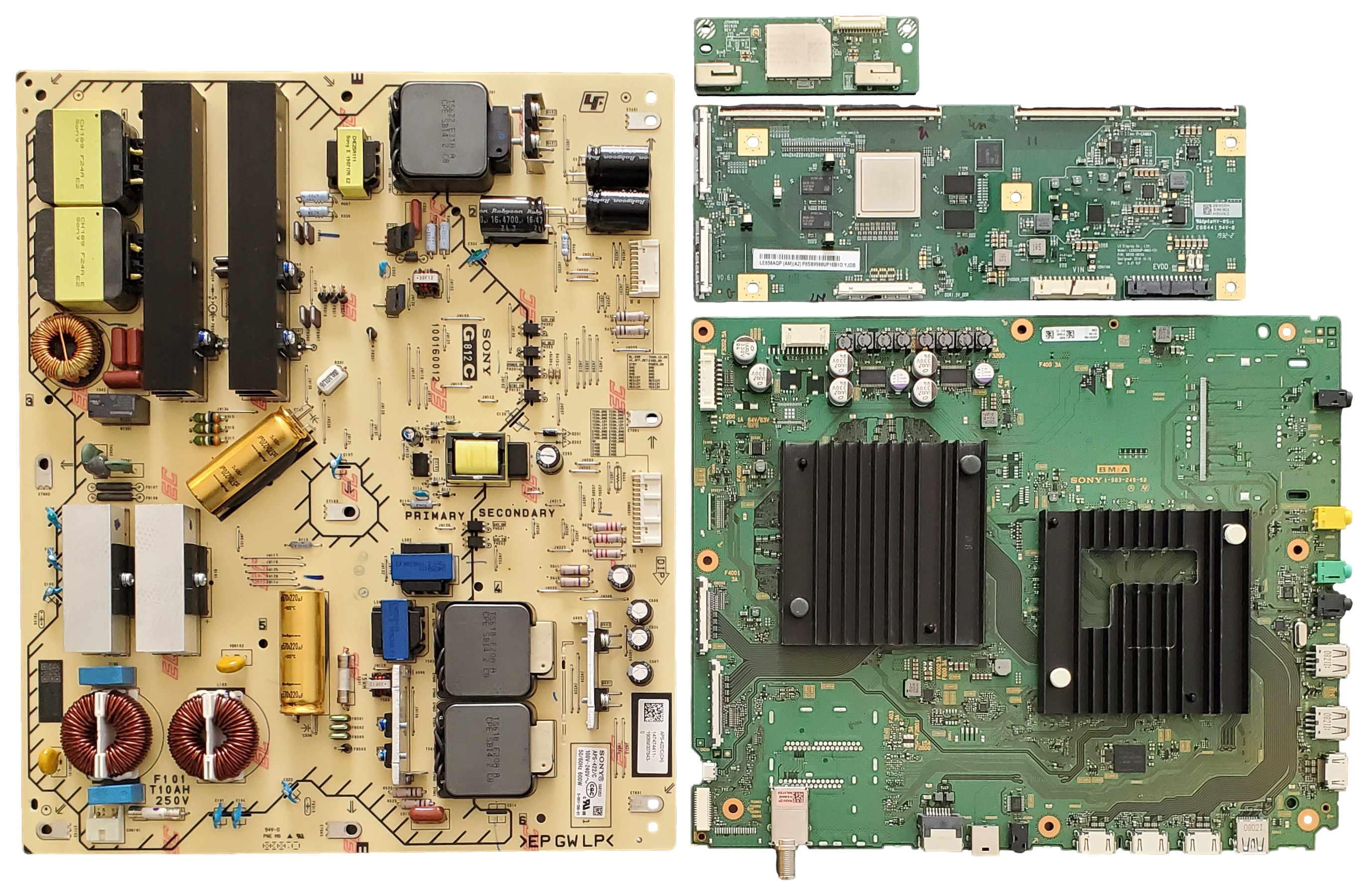 XBR-65A8G Sony TV Repair Parts Kit, A-2229-191-A Main Board, 1-474