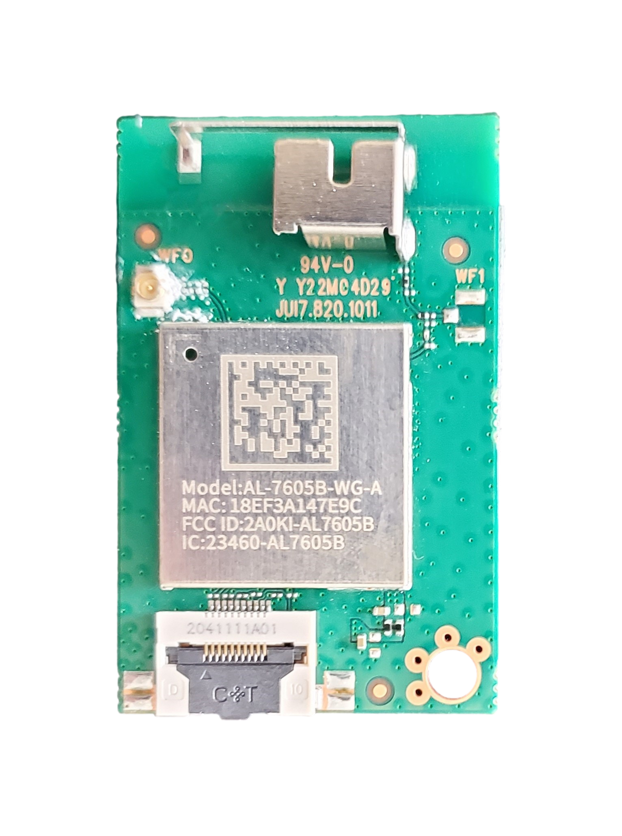 AL-7605B-WG-A, Onn Wi-Fi Board, JUI7.820.1011, 100012585