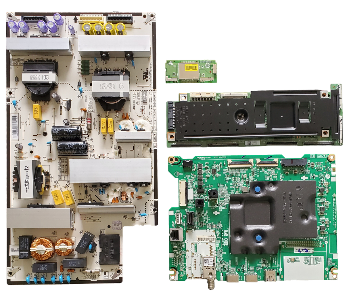 OLED65A2PUA LG TV Repair Kit, EBT66915702 Main Board, EAY65768822 Power Supply, 6871L-6894B T-Con, EAT65167004 Wi-Fi Board, OLED65A2PUA