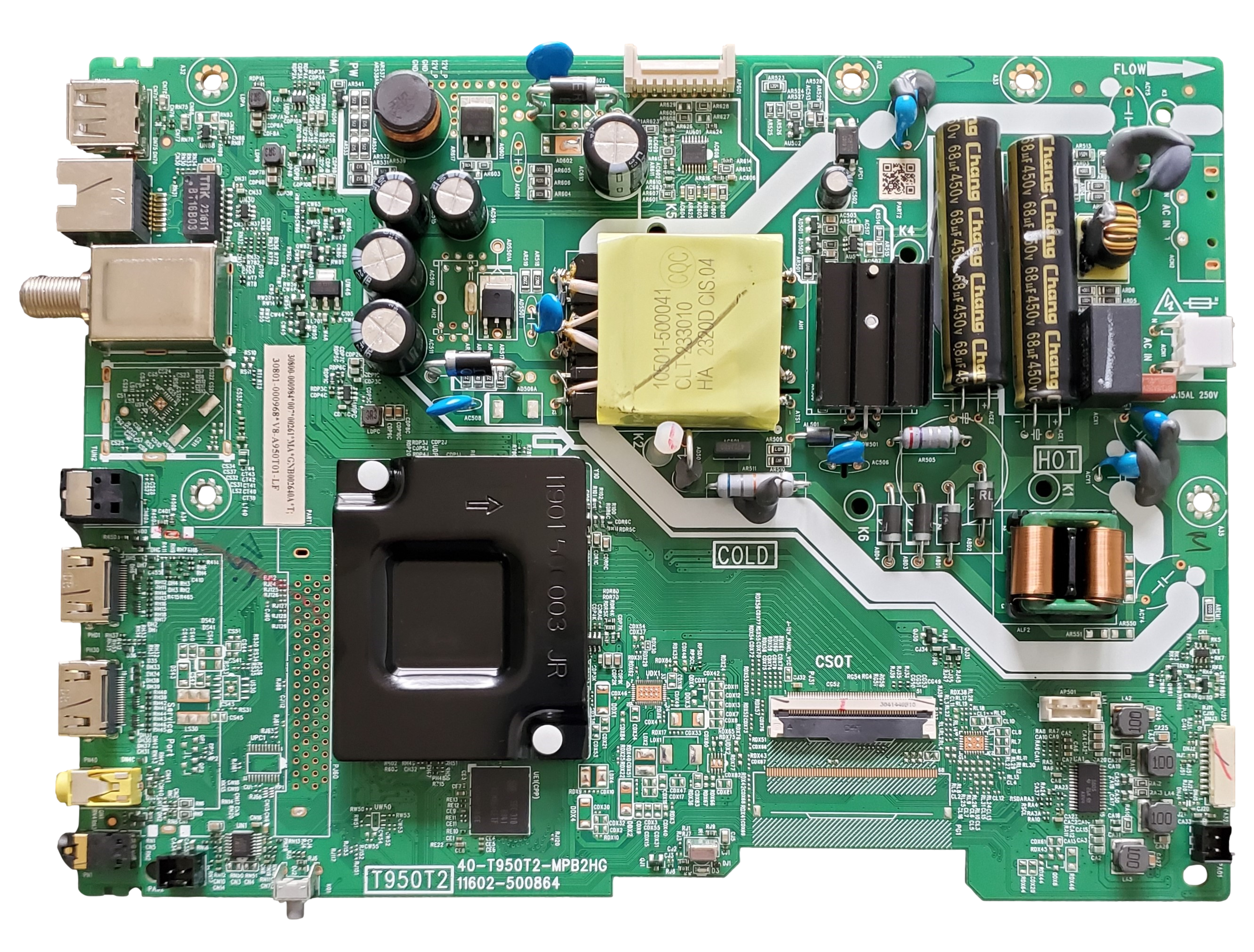 TCL 液晶テレビ50P715 基盤セット 30800-000984, TCL Main Board, 40-T950T2-MPB2HG, 40S350F – TV Parts