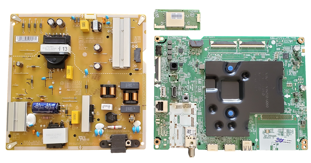 55UQ9000PUD LG TV Repair Kit, EBT67226902 Main Board, EAY65895522 Power Supply, EAT65182001 Wi-Fi Board, 55UQ9000PUD