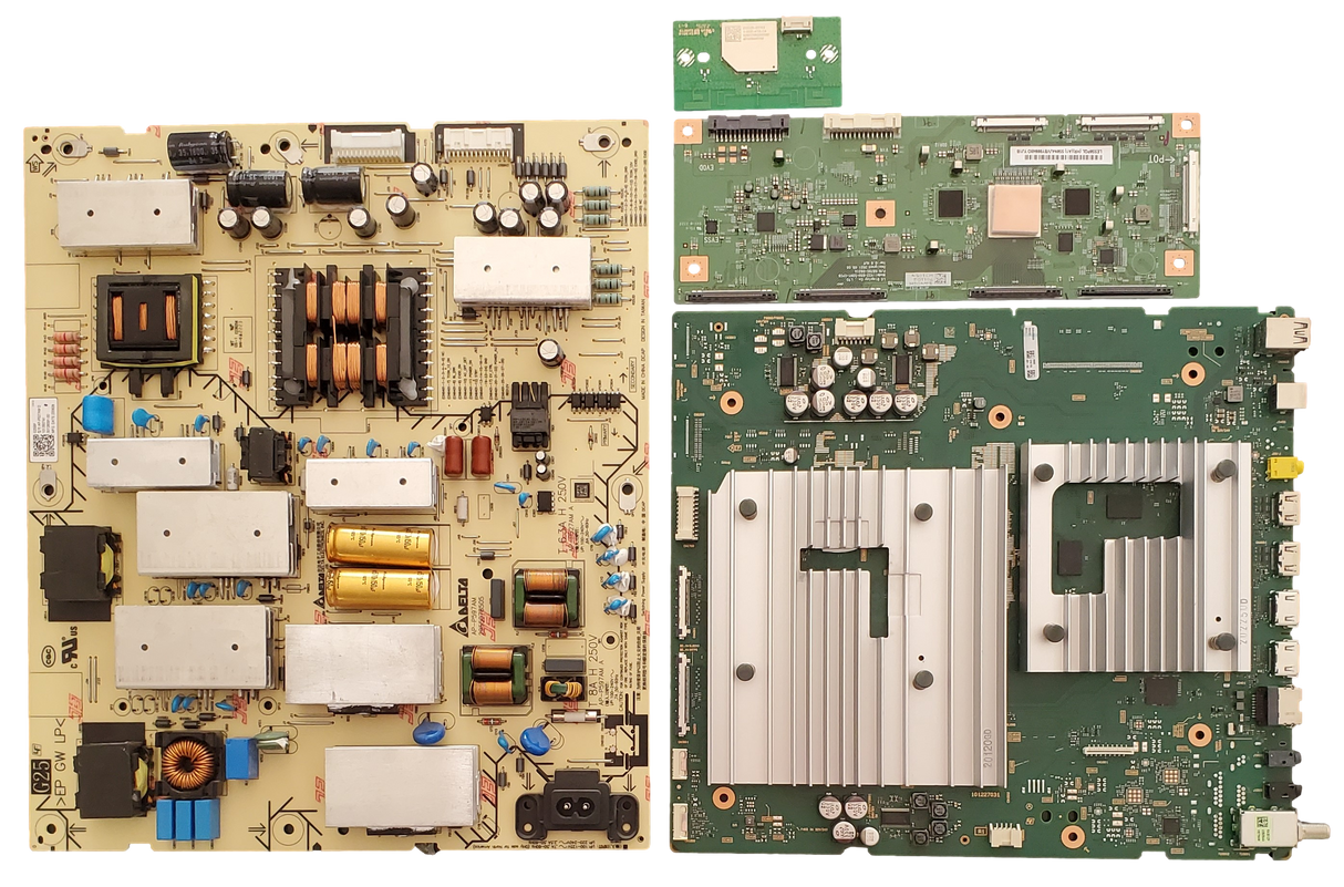XR-55A80K Sony TV Repair Parts Kit, A-5042-804-A / B Main Board, 1-013-507-41 Power Supply, 6871L-07011D T-Con, 1-005-419-14 Wifi, XR-55A80CK, XR-55A80K