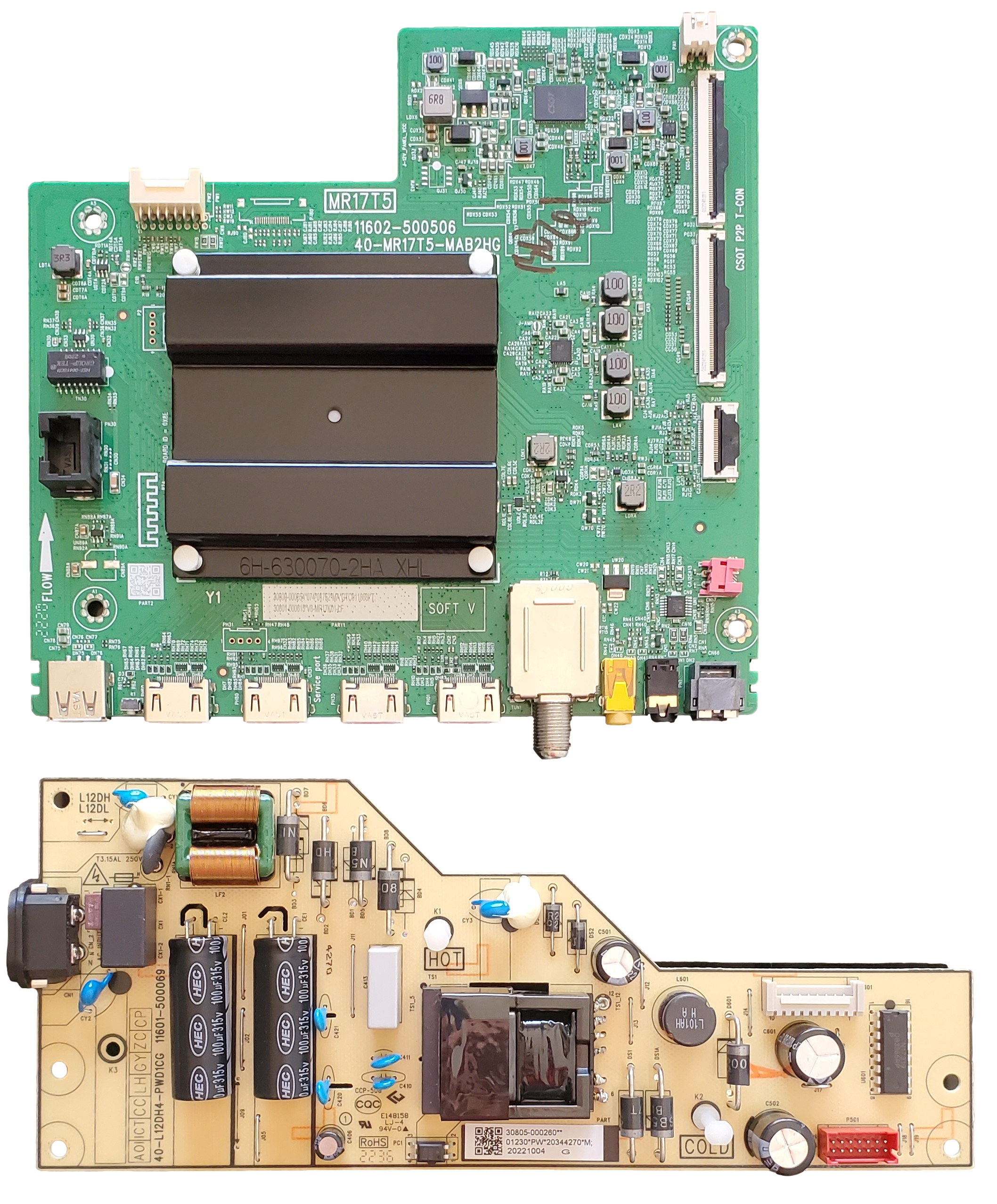 58S455 TCL TV Repair Kit, 30800-000654 Main Board, 30805-000260