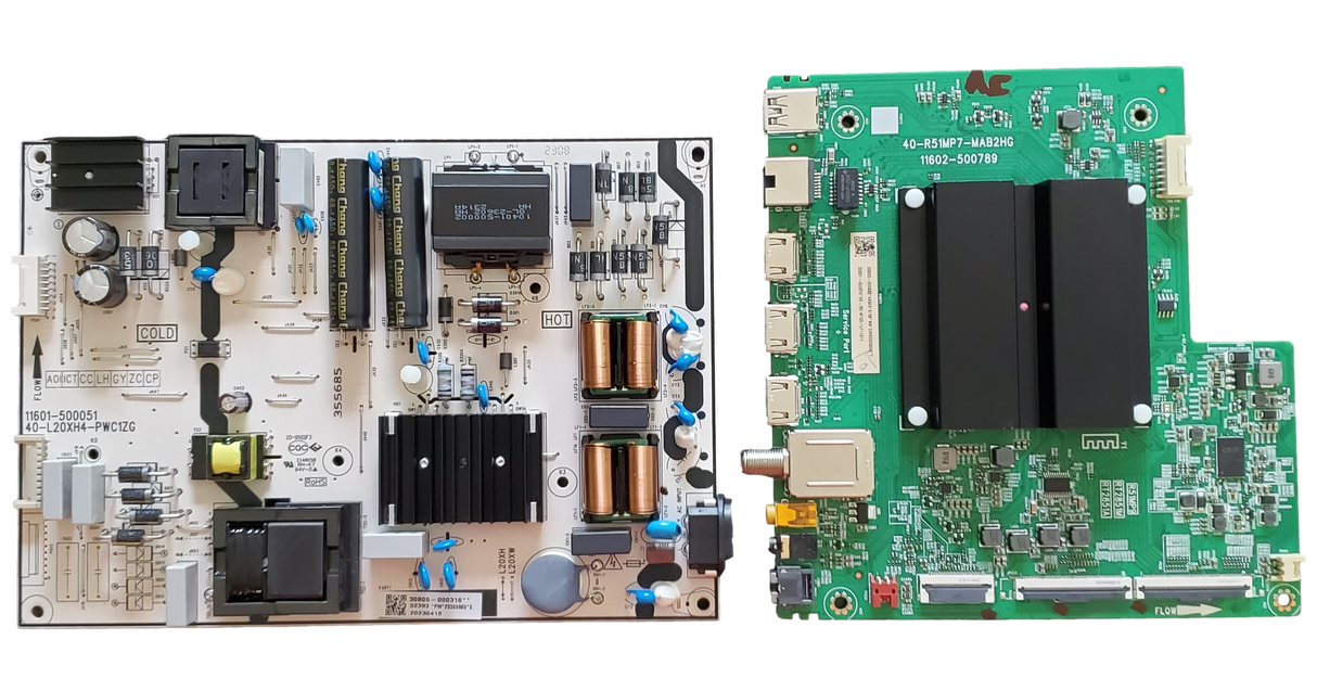 55Q650G TCL TV Repair Kit, 30800-000882 Main Board, 30805-000316 Power Supply, 55Q650G