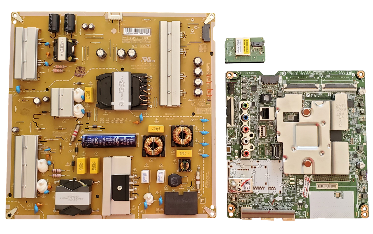 75UN7070PUC LG TV Repair Kit, EBT66488002 Main Board, EAY65769201