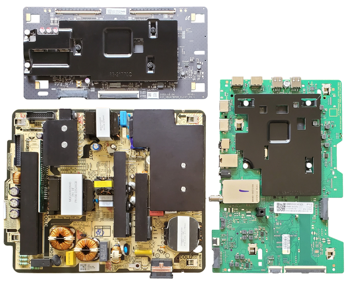 QN55S90CAFXZA Samsung TV Repair Kit, QN55S95BDFXZA, BN94-18147E Main Board, BN44-01169A Power Supply, BN96-55774A T-Con, QN55S90CAFXZA, QN55S95BDFXZA