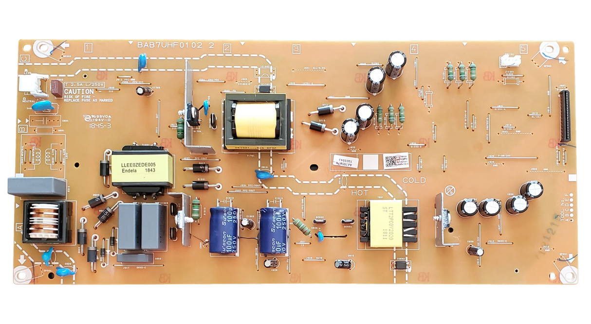 AA7R5MPW-001, Philips Power Supply Board, BAB7UHF0102 2, 55PFL5602/F7
