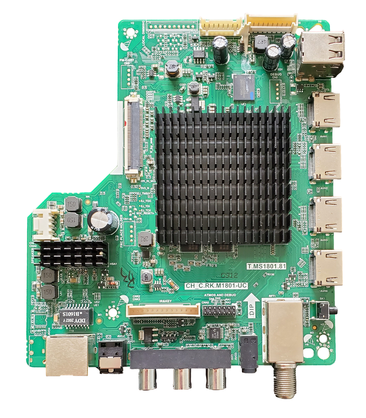 WR65UX4019-MAIN-V2, Westinghouse Main Board, CH_C.RK.M1801-UC, T.MS1801.81, WR65UX4019