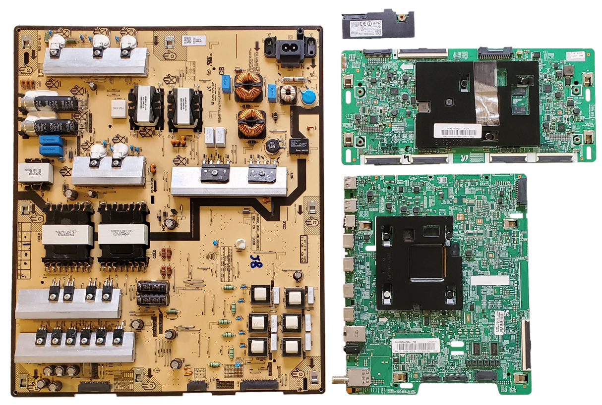 QN82Q6FNAFXZA Samsung TV Repair Parts Kit, BN94-13031A Main Board, BN44-00881B Power Supply, BN96-46074B T-Con, BN59-01264B Wifi, QN82Q6FNAFXZA