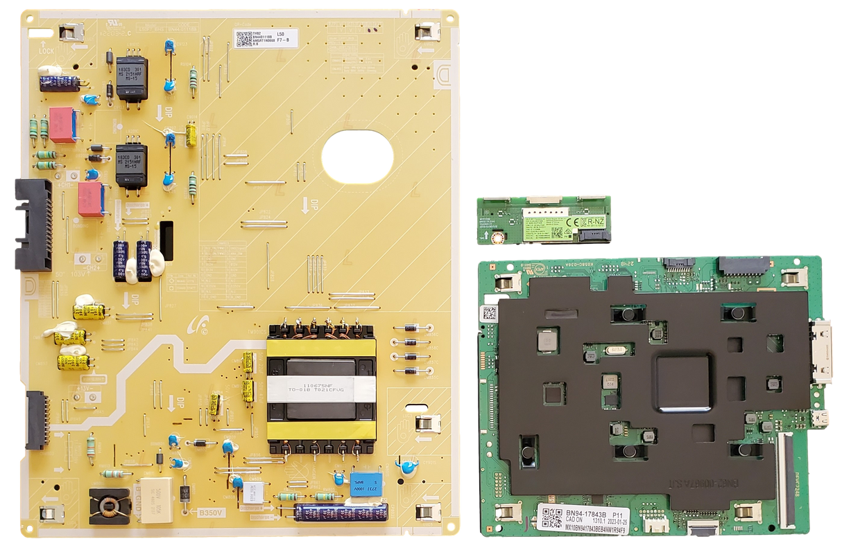 QN50LS03BAFXZA Samsung TV Repair Kit, BN94-17843B Main Board, BN44-01118B Power Supply, BN59-01333A Wi-Fi Board, QN50LS03BAFXZA