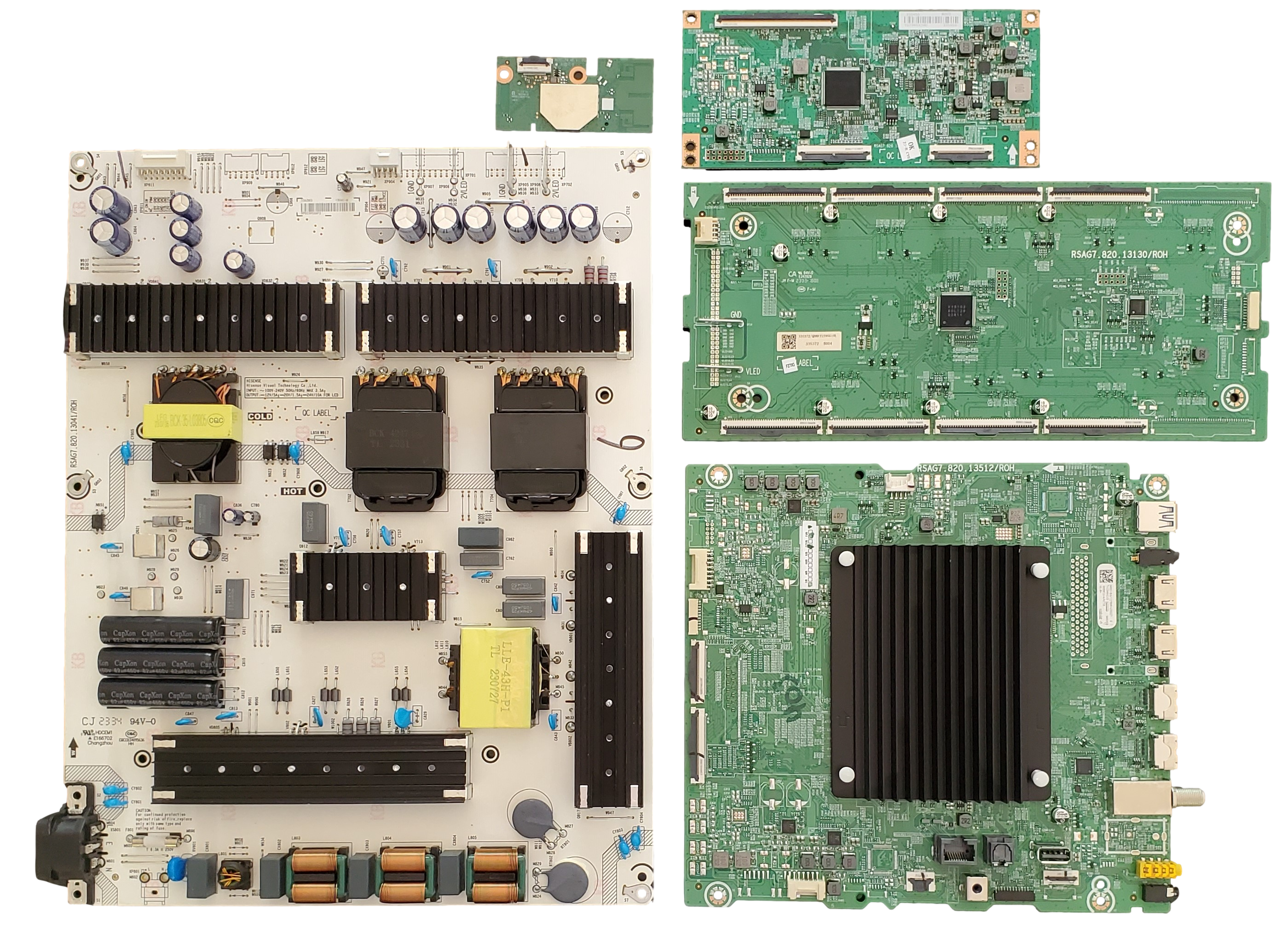 Hisense 65V型 液晶 テレビ 65A6H基盤セット Hisense 65V型 液晶