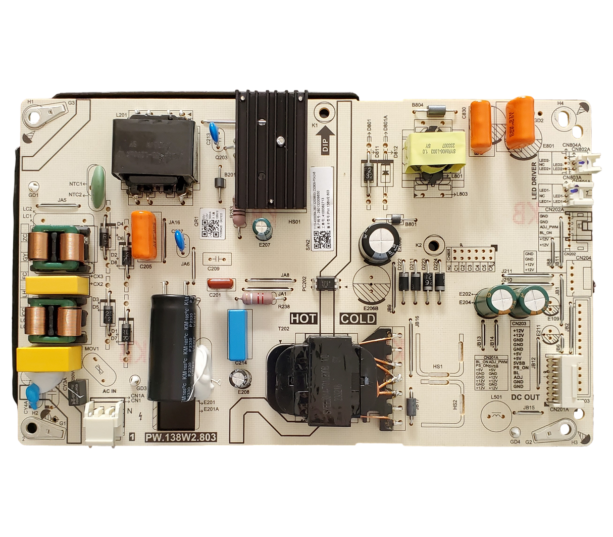 260132009850 Philips Power Supply Board, PW.138W2.803, 50PUL6533/F7