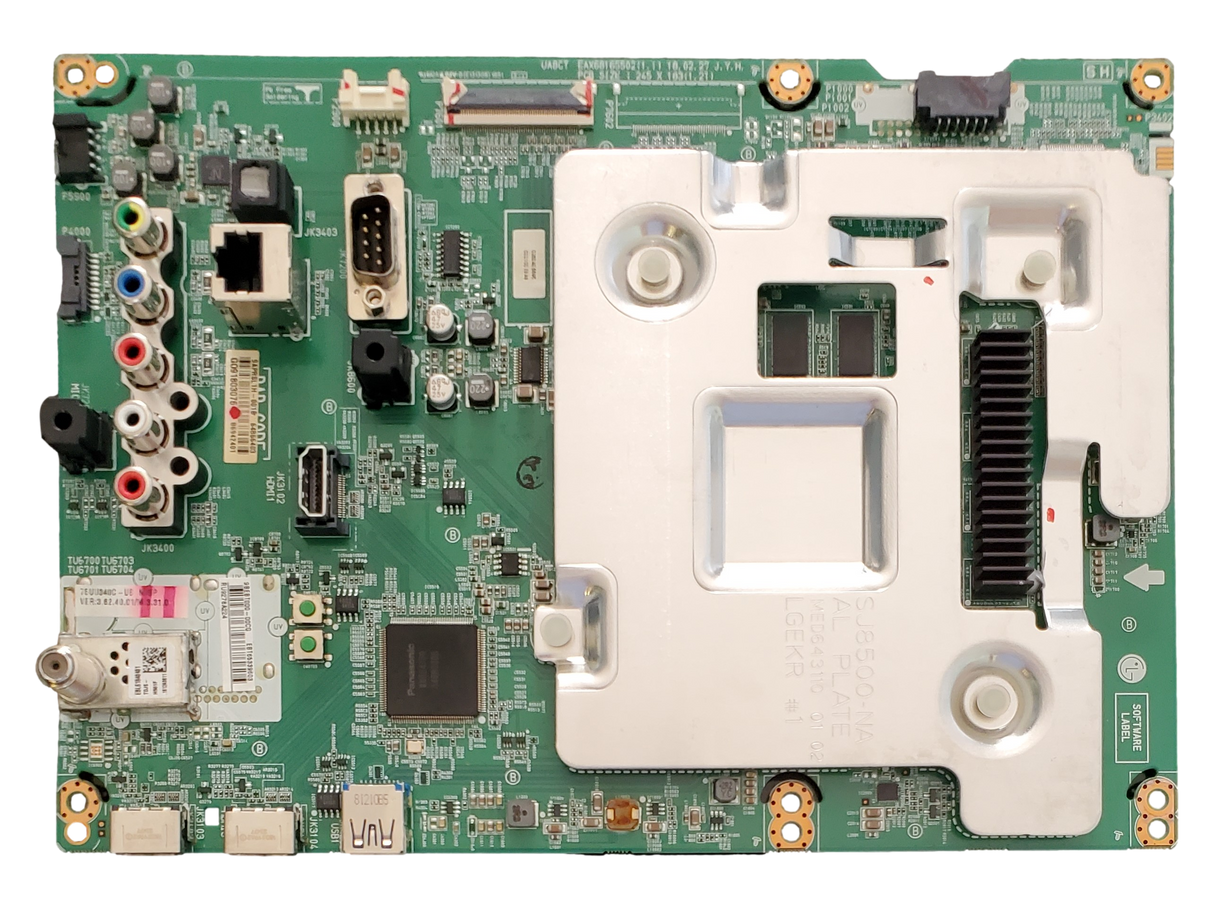 EBT65339603 LG Main Board, 64866403, 75UU340C-UB.AUSWL0R, 75UU340C-UB