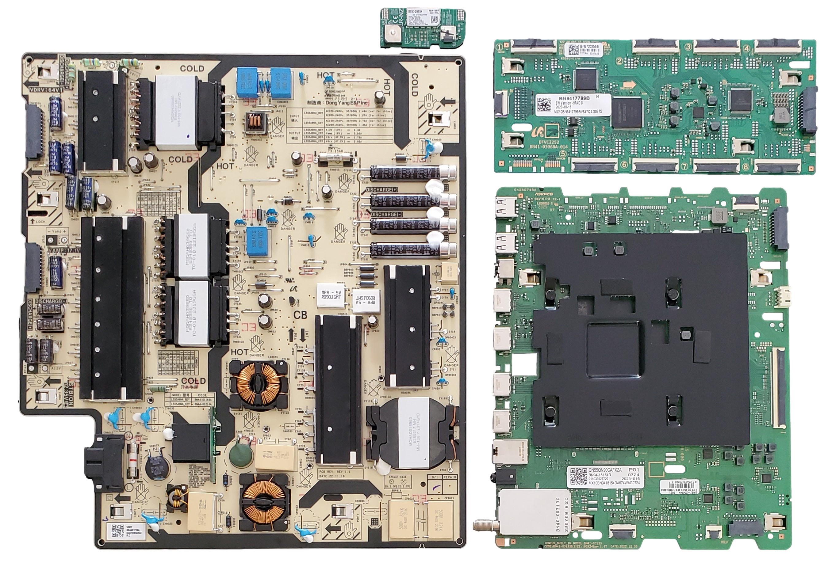 QN55QN90CAFXZA Samsung TV Repair Parts Kit, BN94-18154D Main Board