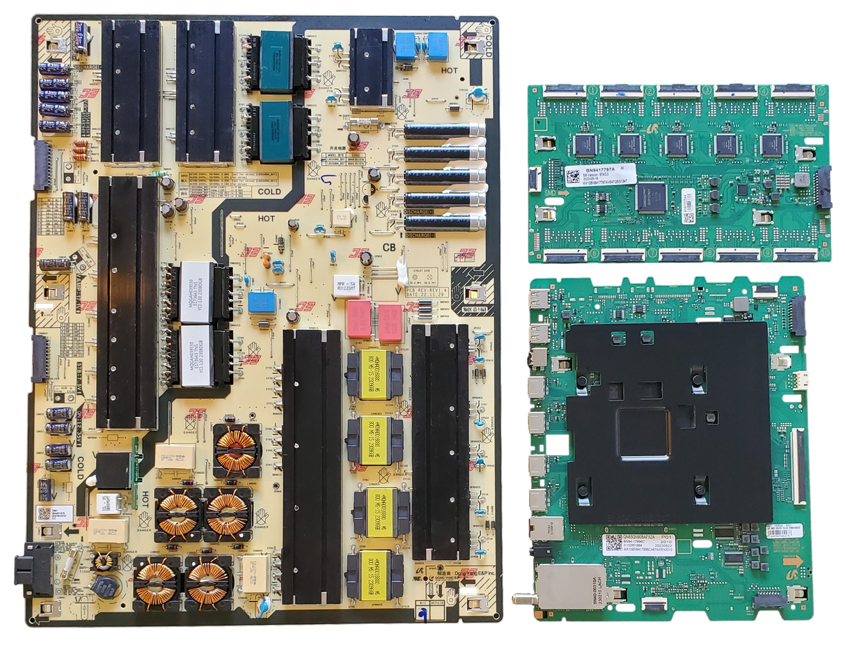 QN85QN90BAFXZA Samsung TV Repair Parts Kit, BN94-17996C Main Board, BN44-01167B Power Supply, BN94-17797A LED Driver, QN85QN90BAFXZA AK06, QN85QN90BAFXZA