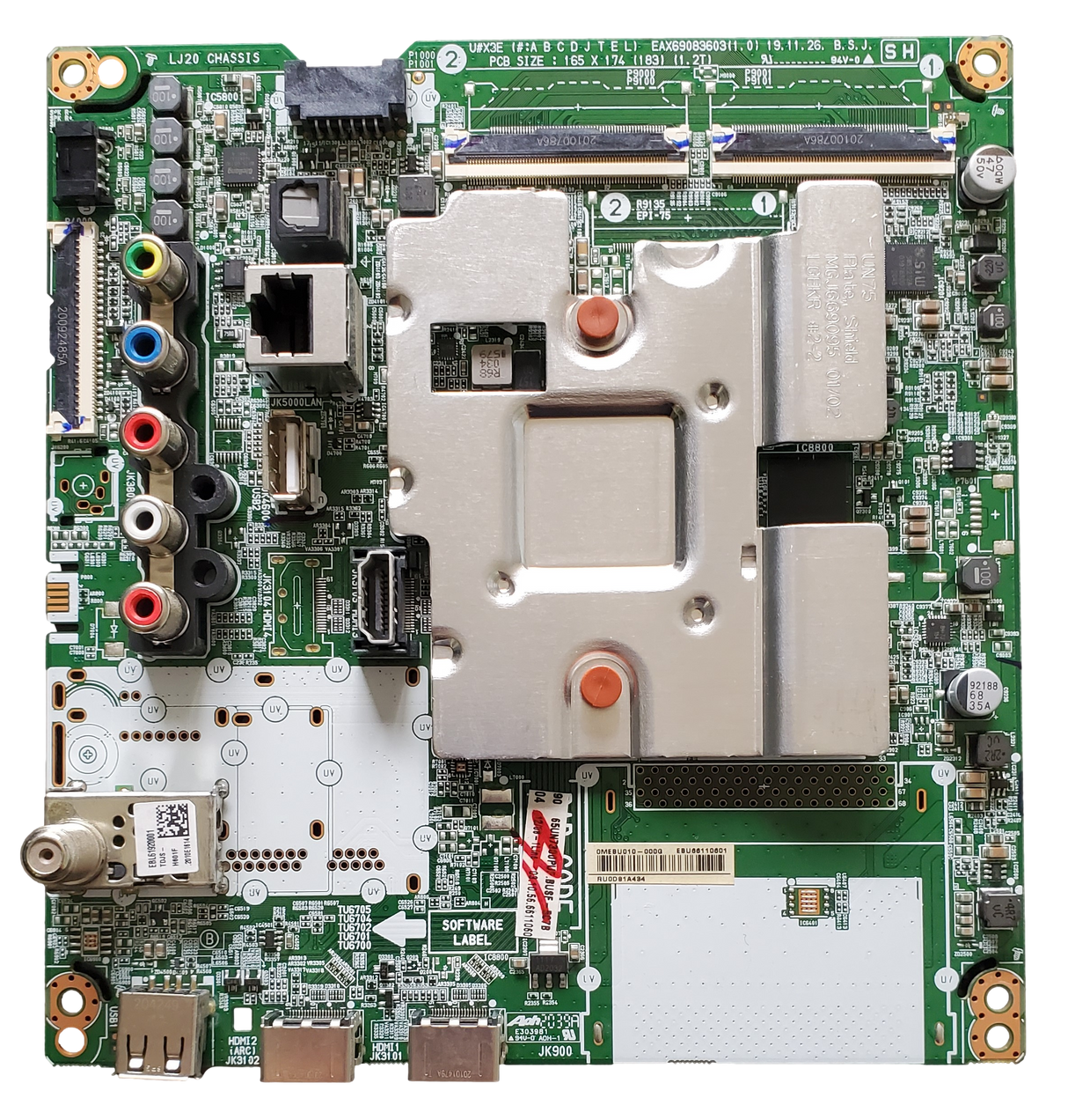 EBU66110601 LG Main Board, EBU66110601, EAX69083603 (1.0), LJ20 CHASSIS, 65UN7300PUF