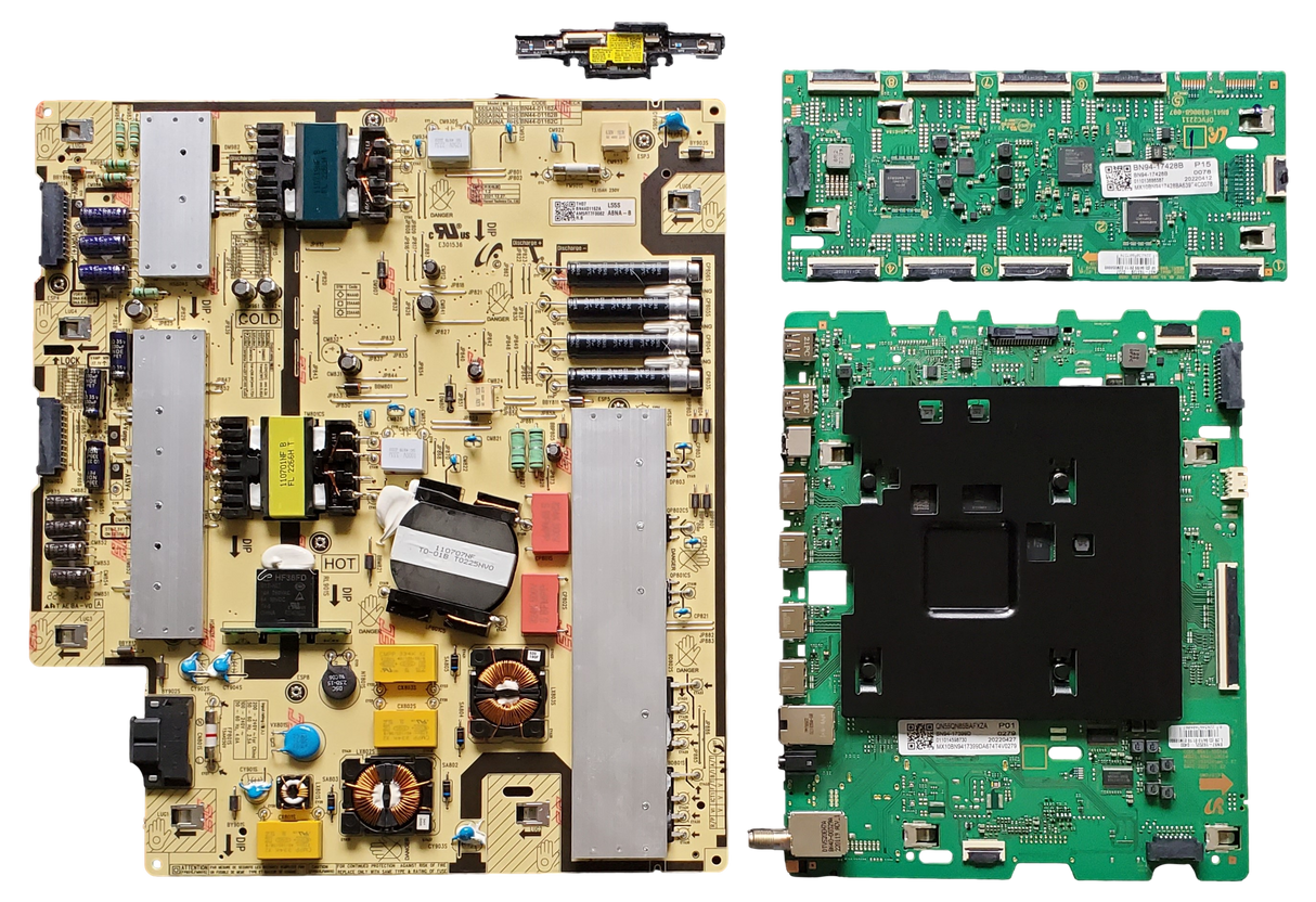 QN55QN85BAFXZA Samsung TV Repair Kit, BN94-17399D Main Board, BN44-01162A Power Supply, BN94-17428B LED Driver, BN59-01397A Wi-Fi Board, QN55QN85BAFXZA