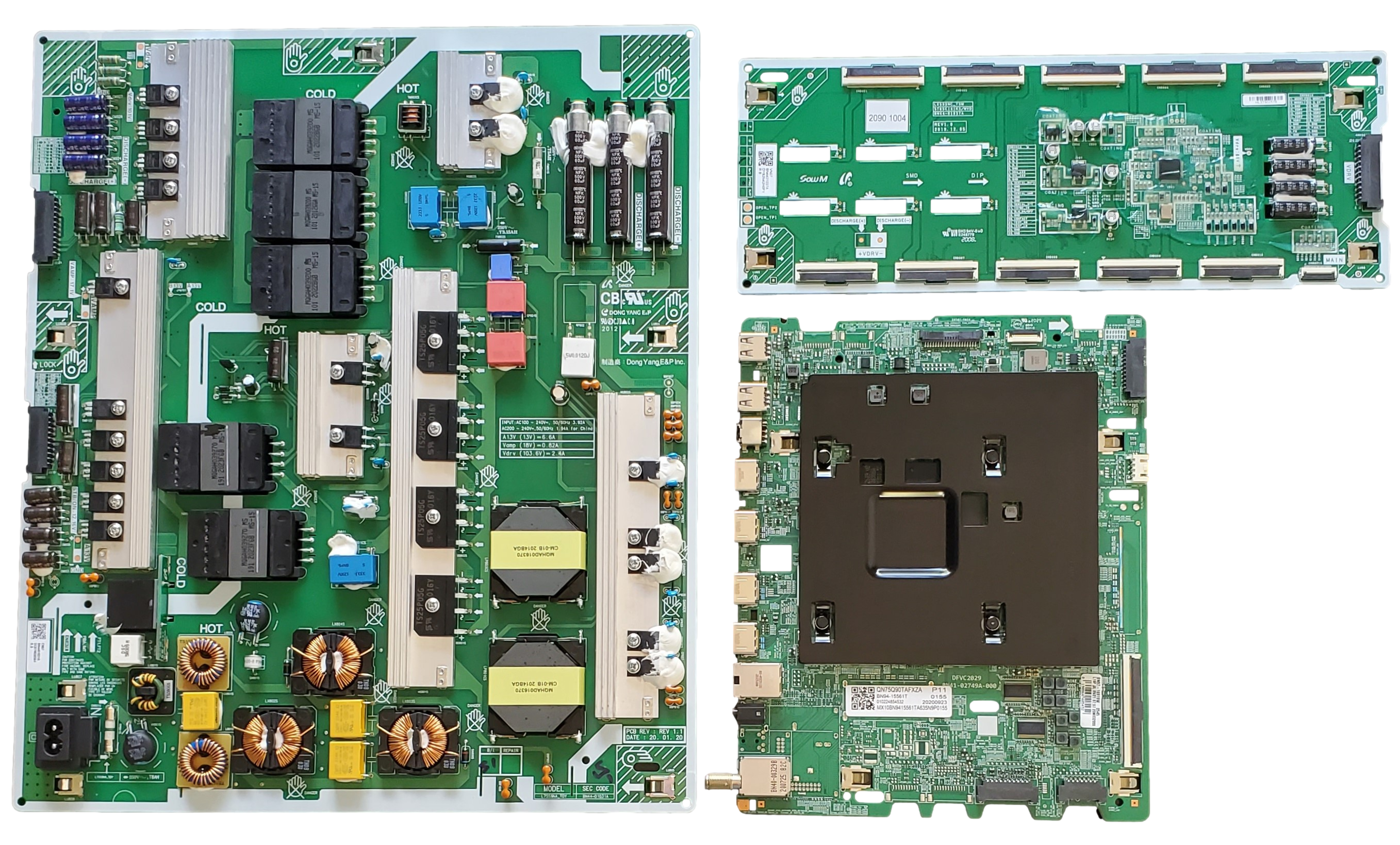 QN75Q90TAFXZA Samsung TV Repair Kit, BN94-15561T Main Board, BN44
