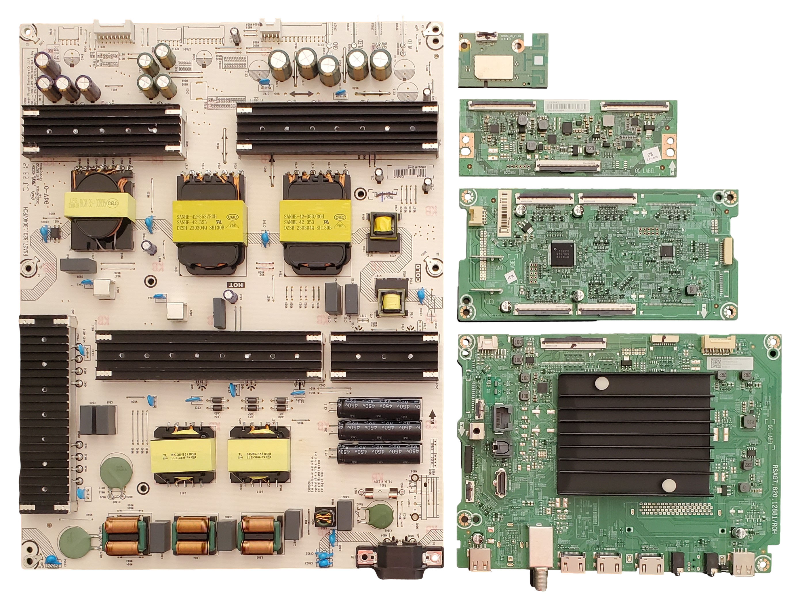 75U6K Hisense TV Repair Kit, 340025 Main Board, 333124 Power 75U6K Hisense TV Repair Kit, 340025 Main Board, 333124 Power