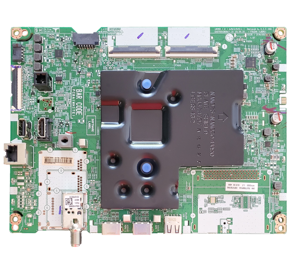 EBT67927002 LG Main Board, EBT67927002, EAX70043606 (1.3), 75UT7590PUA, 75UT7590PUA.BUSCLKR