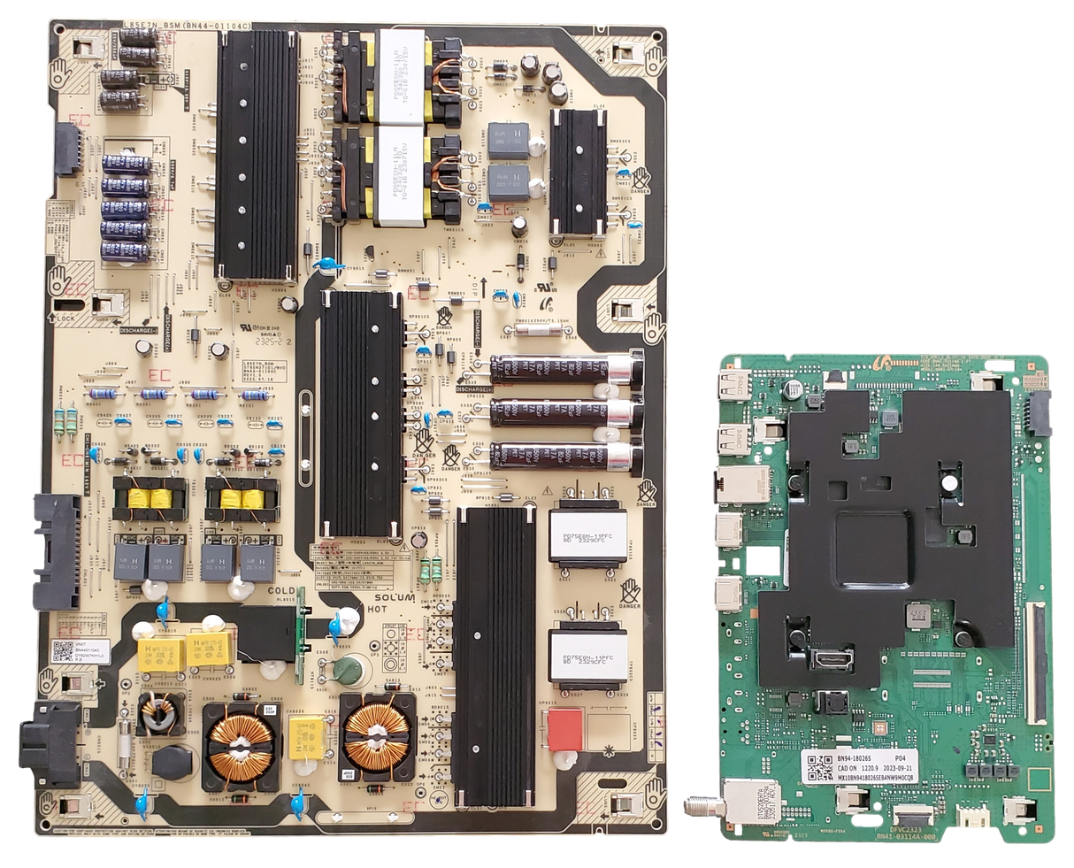 QN85Q60CDFXZA Samsung TV Repair Parts Kit, BN94-18026S Main Board, BN44-01104C Power Supply, QN85Q60CDFXZA