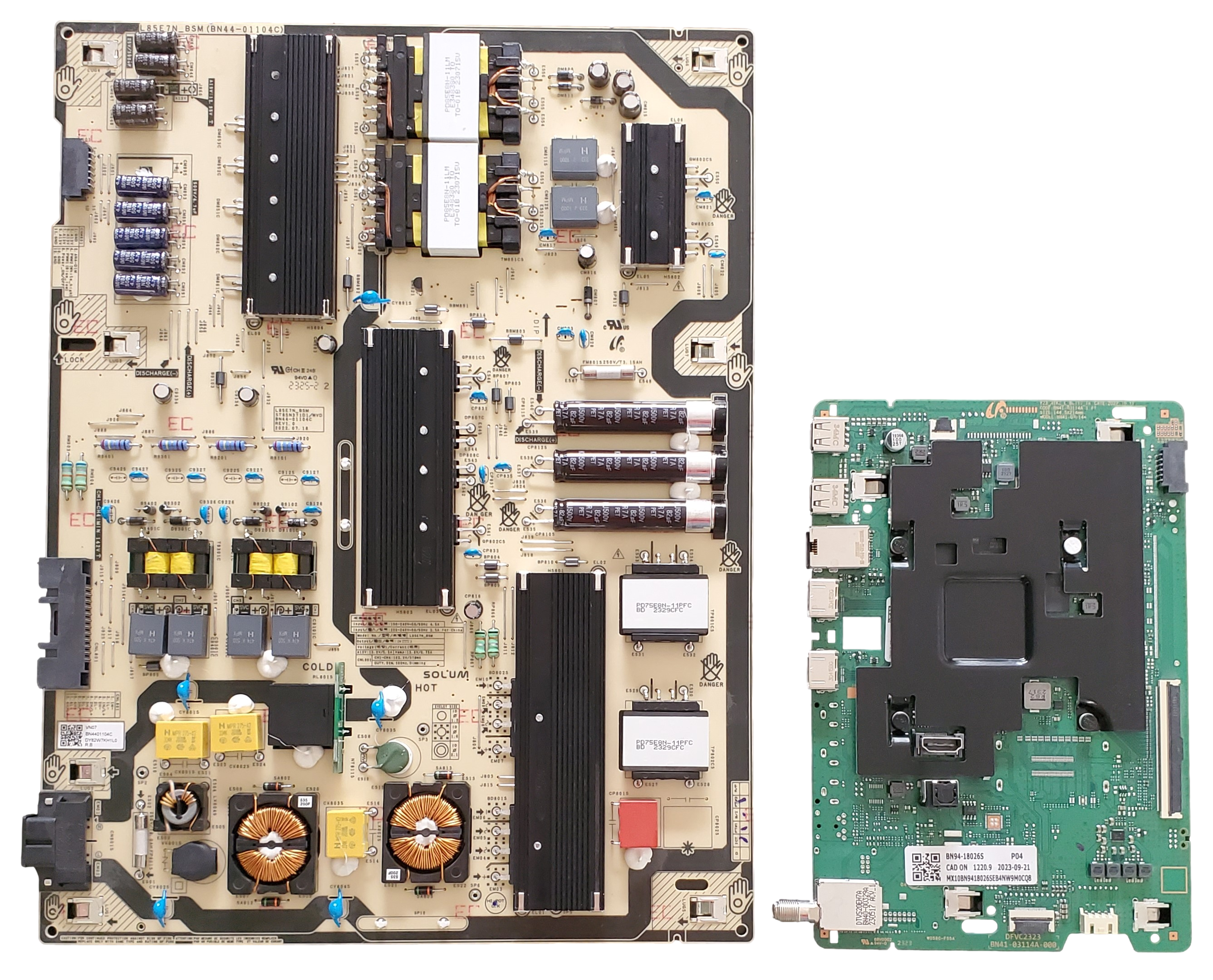 QN85Q60CDFXZA Samsung TV Repair Parts Kit, BN94-18026S Main Board