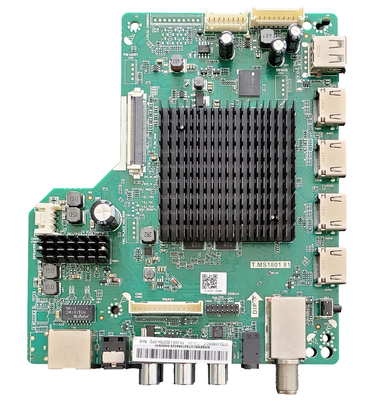 317GAAMBE65CVT Onn Main Board, T.MS1801.81, 100012586