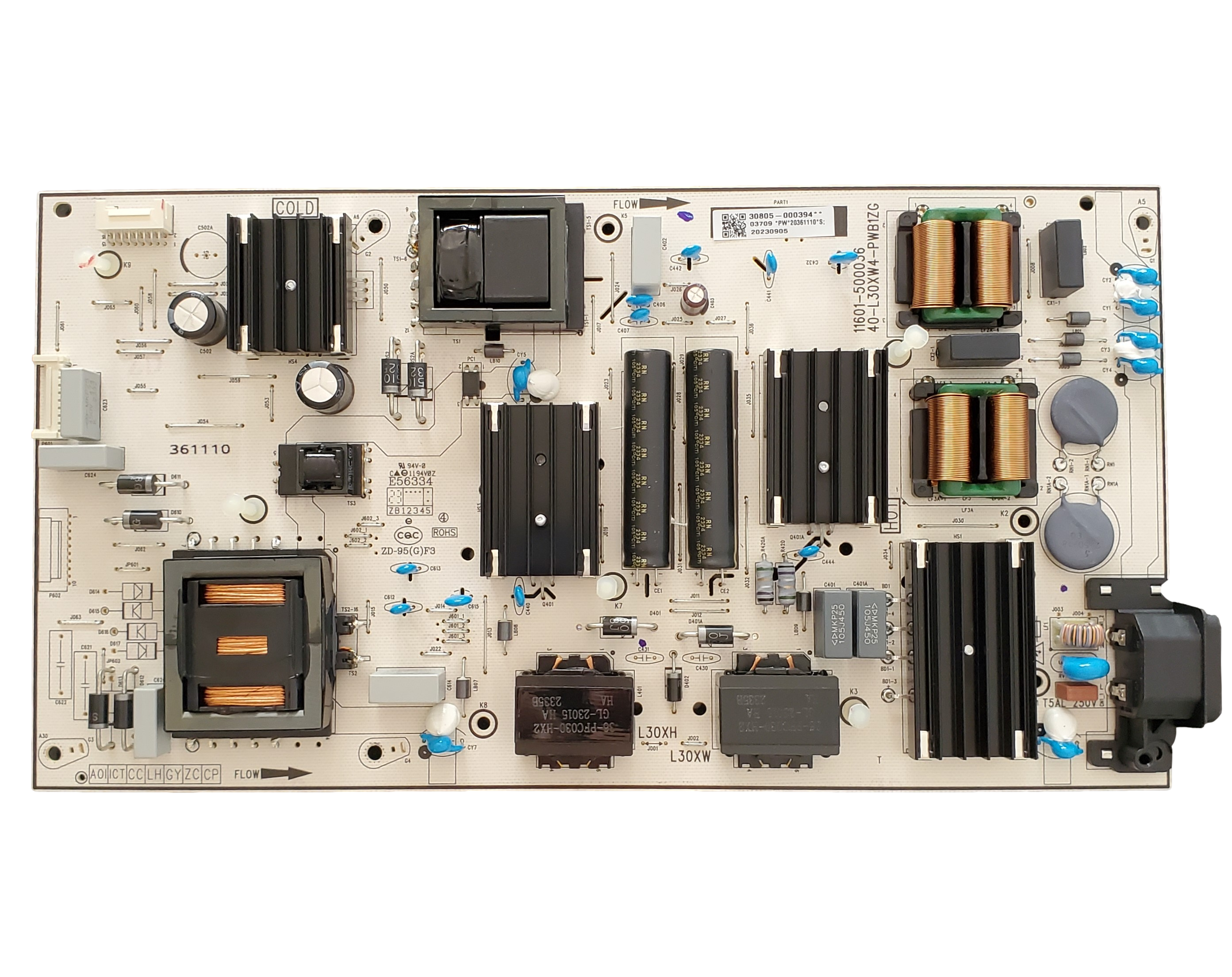 30805-000394 TCL Power Supply, 40-L30XW4-PWB1ZG, 75Q650G – TV