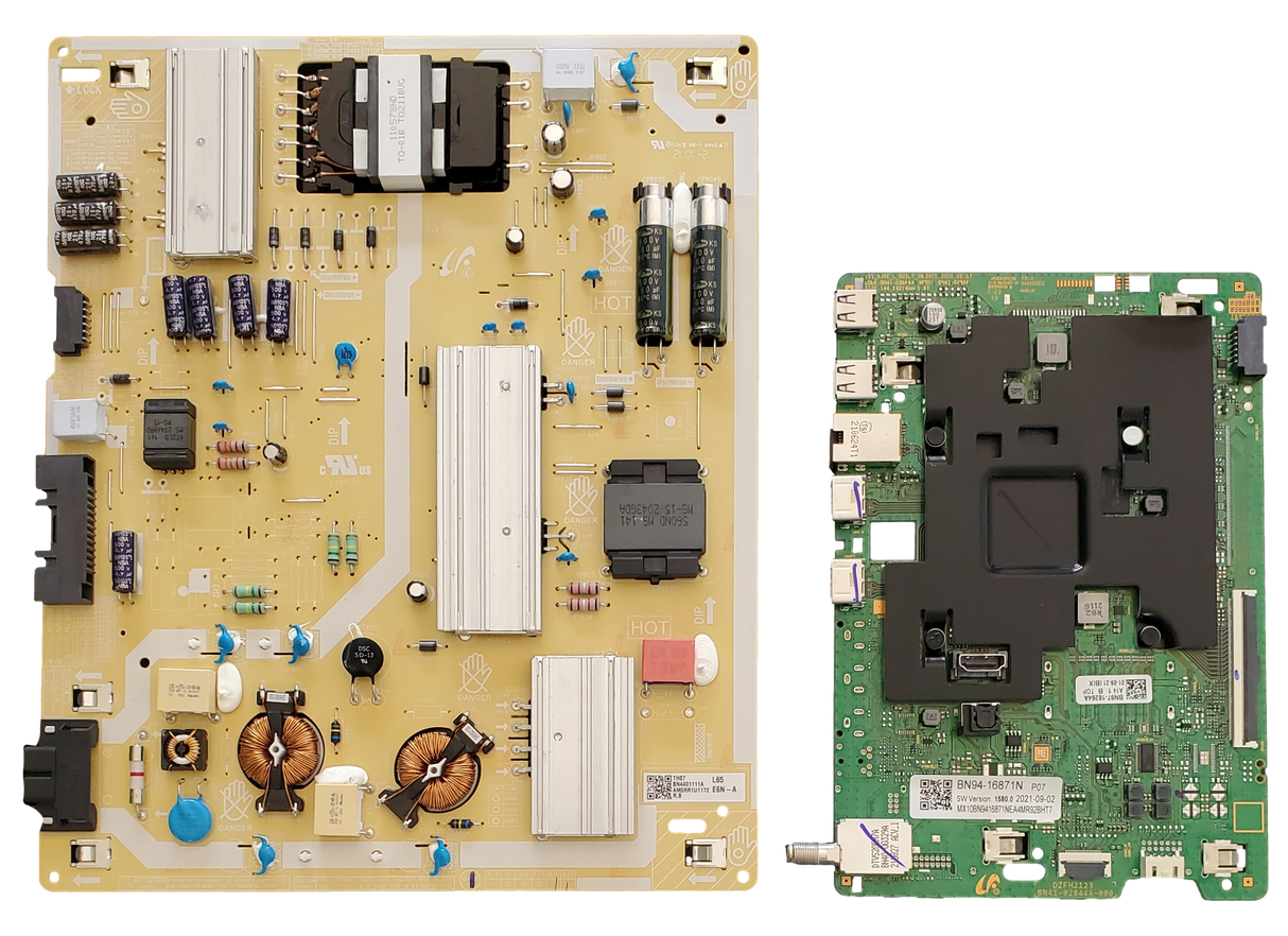 UN65AU8000FXZA Samsung TV Repair Parts Kit, BN94-16871N Main Board, BN44-01111A Power Supply, UN65AU8000FXZA UE10, UN65AU8000FXZA