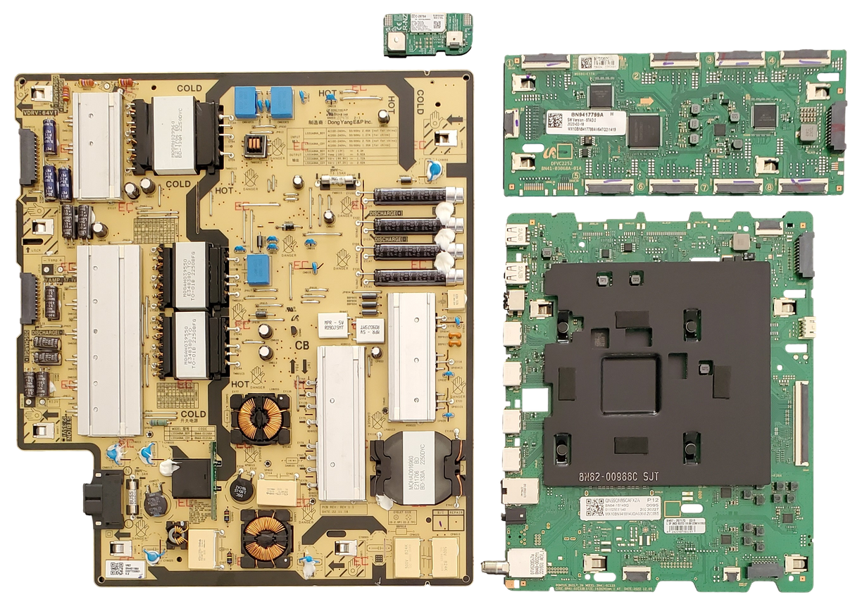 QN55QN85CAFXZA Samsung TV Repair Parts Kit, BN94-18149Q Main Board, BN44-01166A Power Supply, BN94-17799A LED Driver, BN59-01435A Wifi, QN55QN85CAFXZA