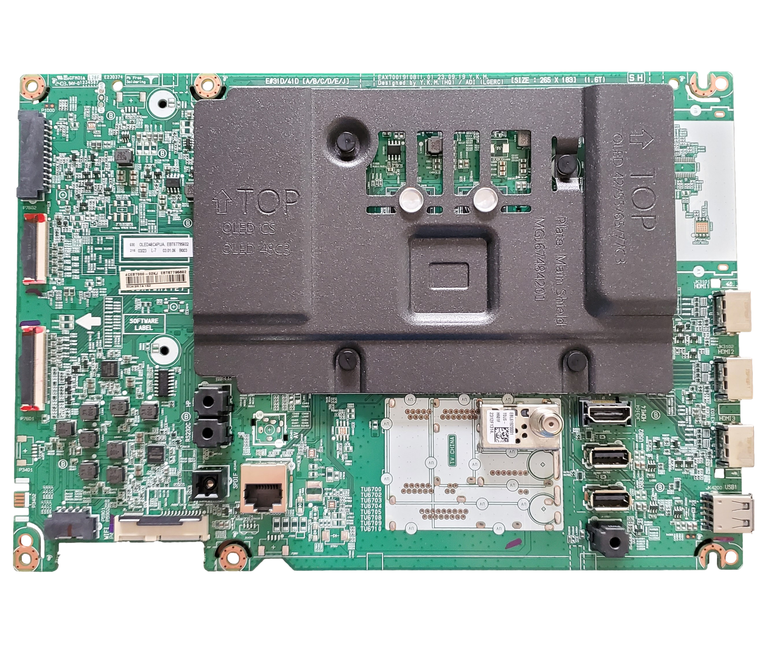 EBT67795602 LG Main Board, EAX70019108(1.0), RU43R7A18Z