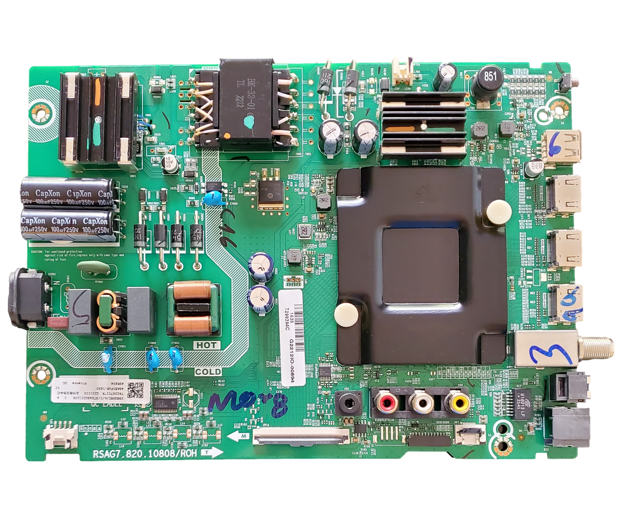 298395 Hisense Main Board, RSAG7.820.10808/ROH, 43R6G