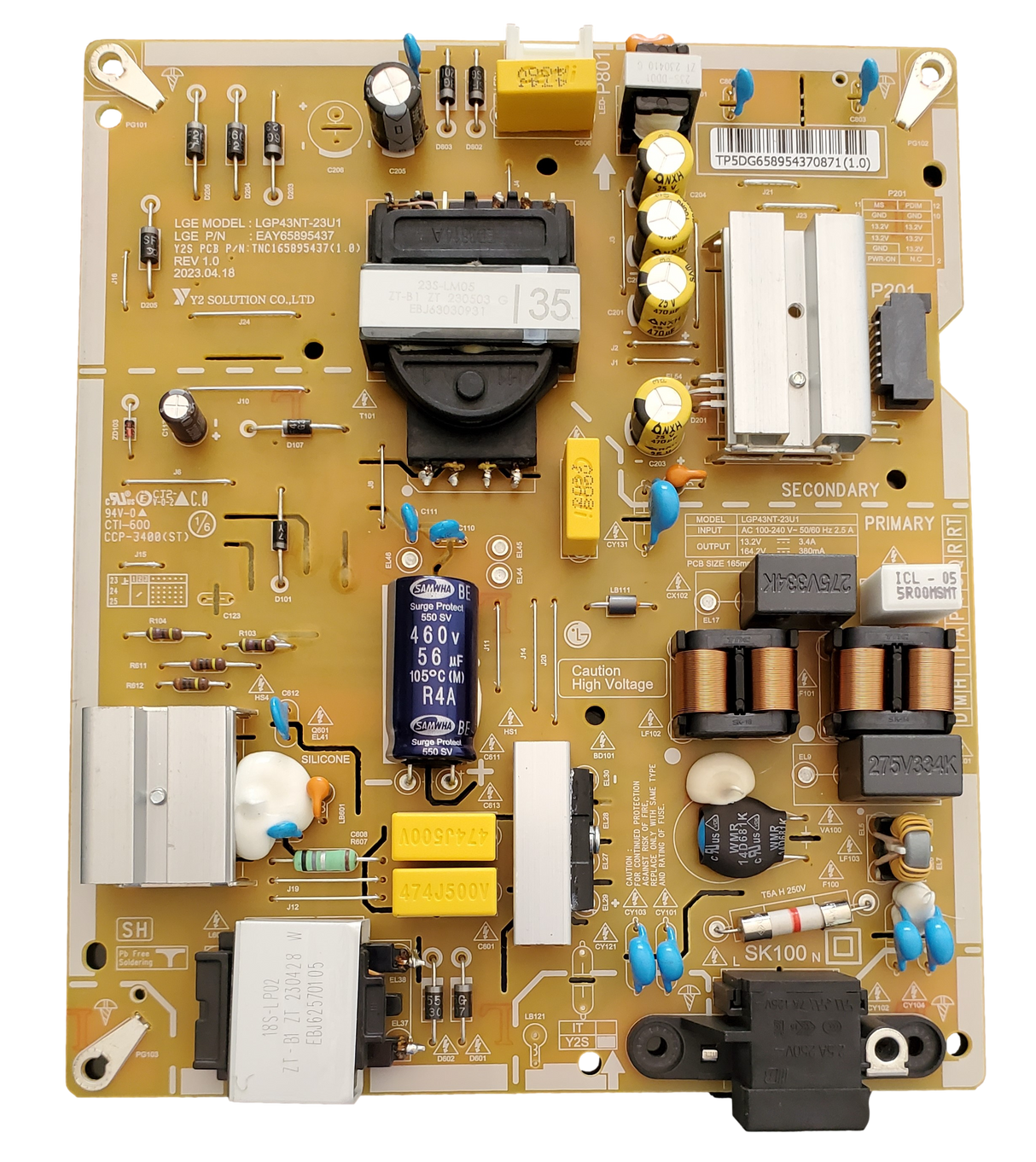 EAY65895437 LG Power Supply, LGP43NT-23U1, 43QNED75URA.BUSFLJM, 43QNED75URA