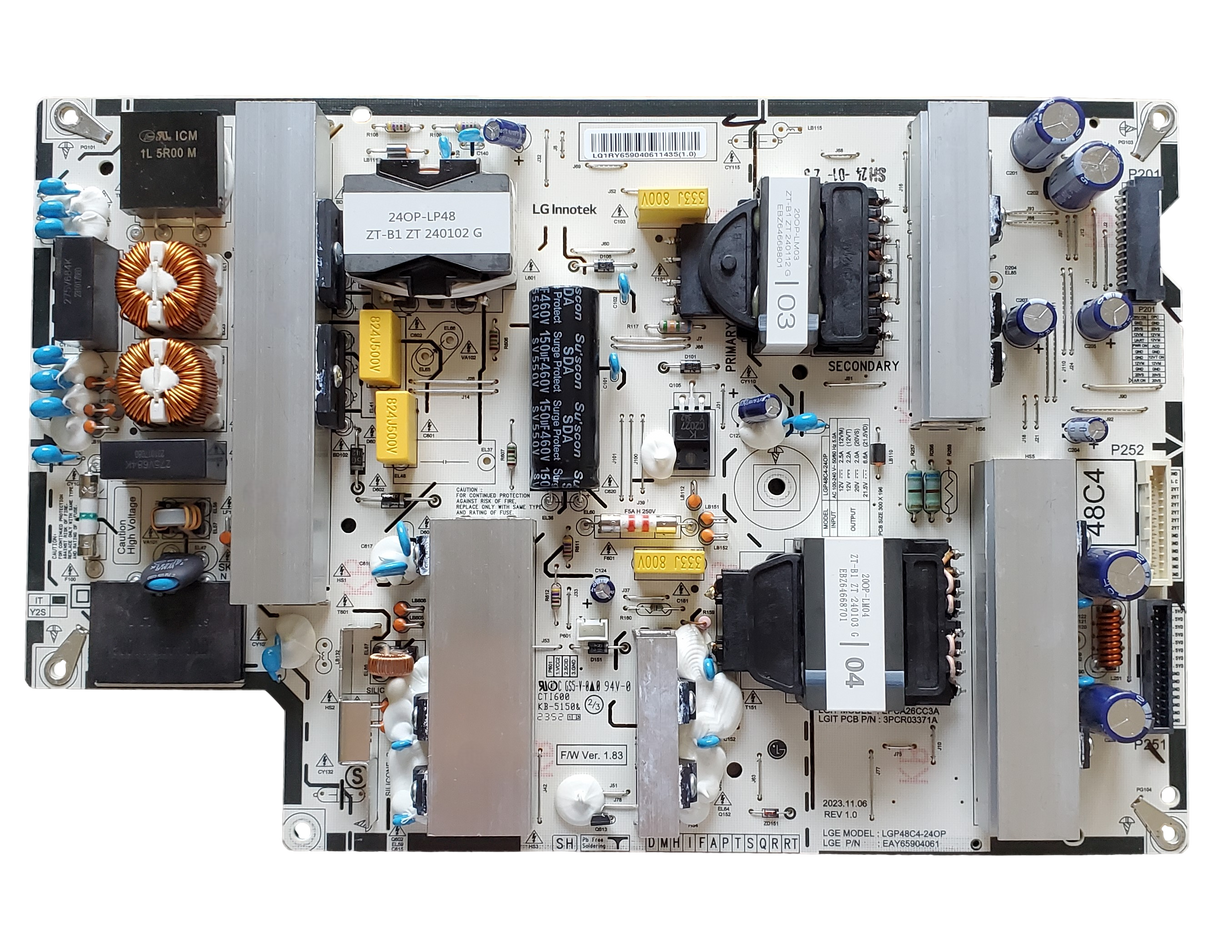 EAY65904061 LG Power Supply, LGP48C4-24OP, 3PCR03371A, OLED48C4PUA