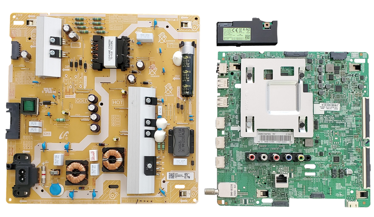 UN65RU7100FXZA Samsung TV Repair Kit, BN94-14189K Main Board, BN44-00932S Power Supply, BN59-01314A Wifi, UN65RU7100FXZA FA01, UN65RU7200FXZA FB01, UN65RU7200FXZA