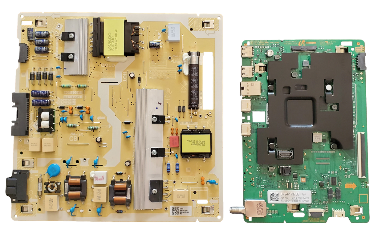 QN50Q60BAFXZA Samsung TV Repair Parts Kit, BN94-17378E Main Board, BN44-01100G Power Supply, QN50Q60BAFXZA BA01, QN50Q60BAFXZA