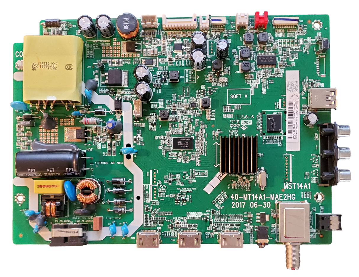 T8-3MS6004-MA200AA Philips Main Board/Power Board, 40-MT14A1-MAE2HG , V8-ST14K01-LF1V001 , 43PFL4662/F7