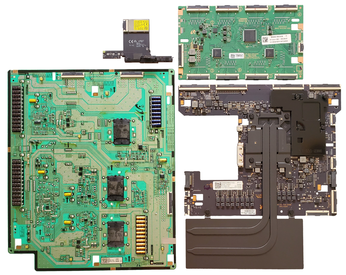 QN65QN900CFXZA Samsung TV Repair Parts Kit, BN94-18082N Main Board, BN44-01172A LED Driver Board, BN94-18030A Driver Subcon, BN59-01394A Wifi, QN65QN900CFXZA