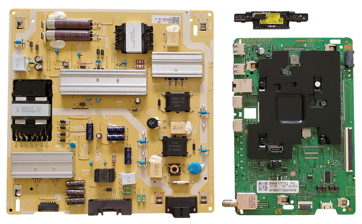 UN50AU8000FXZA Samsung TV Repair Parts Kit, BN94-17717Q Main Board, BN44-01110C Power Supply, BN59-01359A Wifi, UN50AU8000FXZA