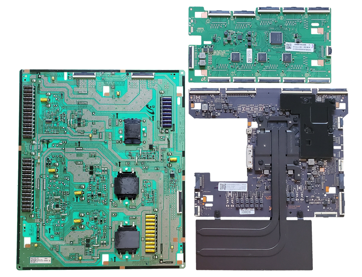 QN85QN800CFXZA Samsung TV Repair Parts Kit, BN94-18085C Main Board, BN44-01174A  LED Driver, BN94-18029B VSS Driver, QN85QN800CFXZA BA01, QN85QN800CFXZA